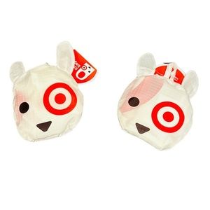 Target Bullseye Dog Reusable Shopping Bag Set of 2